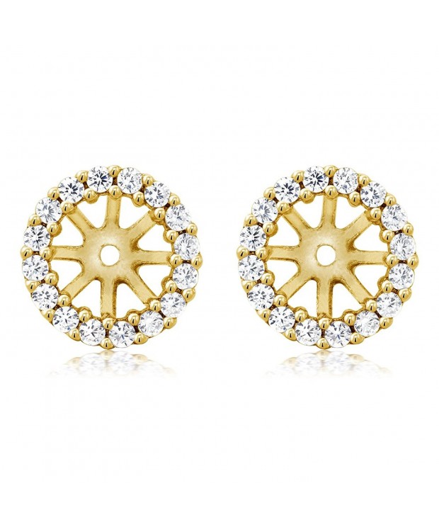 Yellow Plated Sterling Earring Jackets