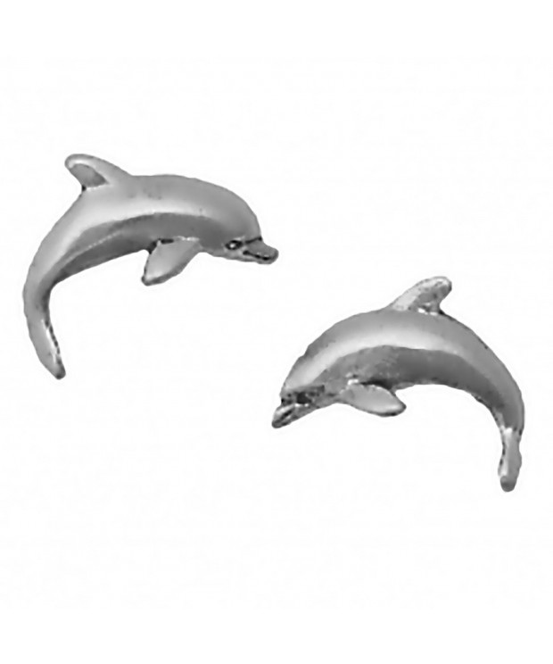 Corinna Maria Sterling Dolphin Earrings Stainless