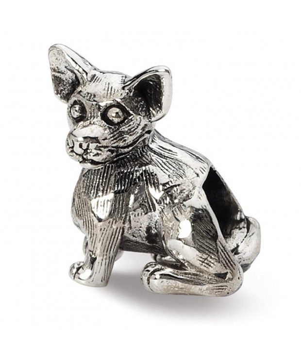 Sterling Silver Reflections Chihuahua Bead