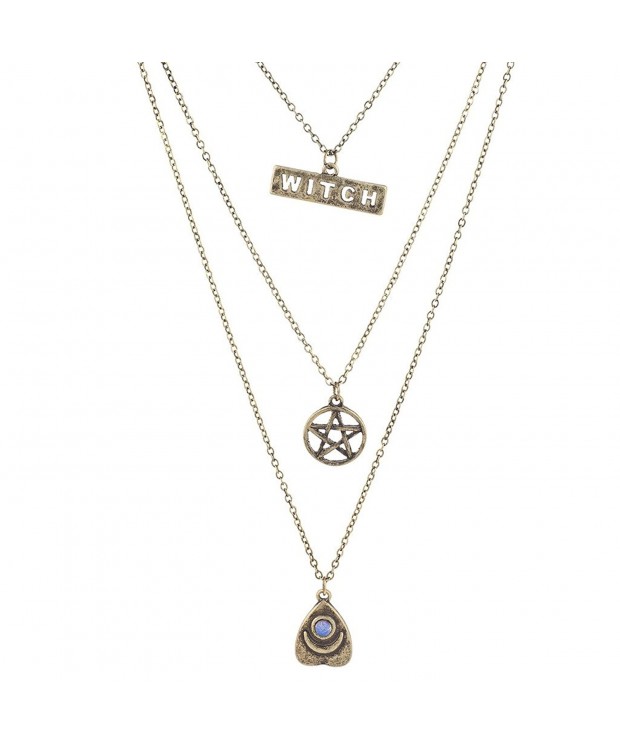 Lux Accessories Burnished Pentagram Necklace