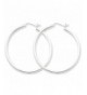 Sterling Silver Round Hoop Earrings