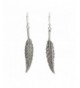 NOVICA Sterling Silver Feather Earrings