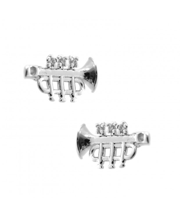 chelseachicNYC Gloss Crystal Trumpet Earrings