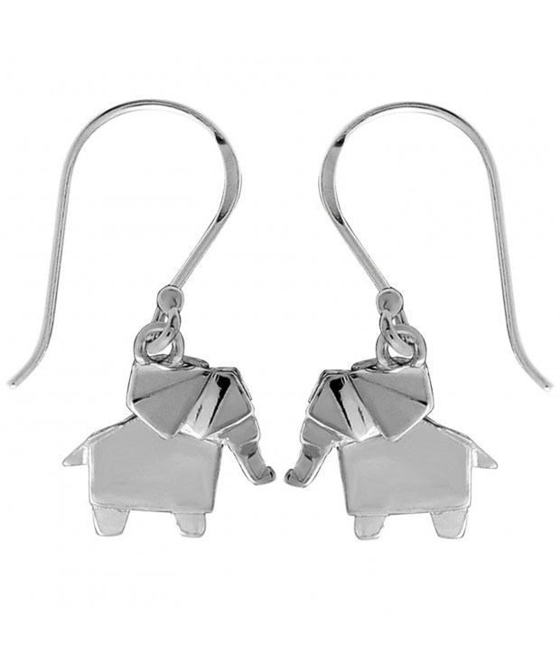 Boma Sterling Origami Elephant Earrings