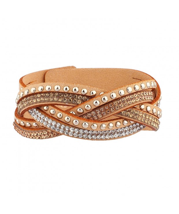 Lux Accessories Tan Wrap bracelet