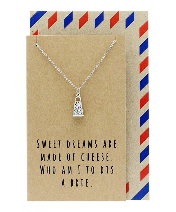 Quan Jewelry Cheese Grater Necklace