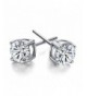 JIAEN 3 10mm Sterling Zirconia Earring