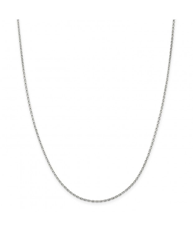 Sterling Silver Beveled Necklace inches