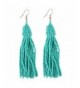 Beaded Tassel Earrings Fringe Dangle