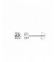 White Zirconia Double Basket Earrings