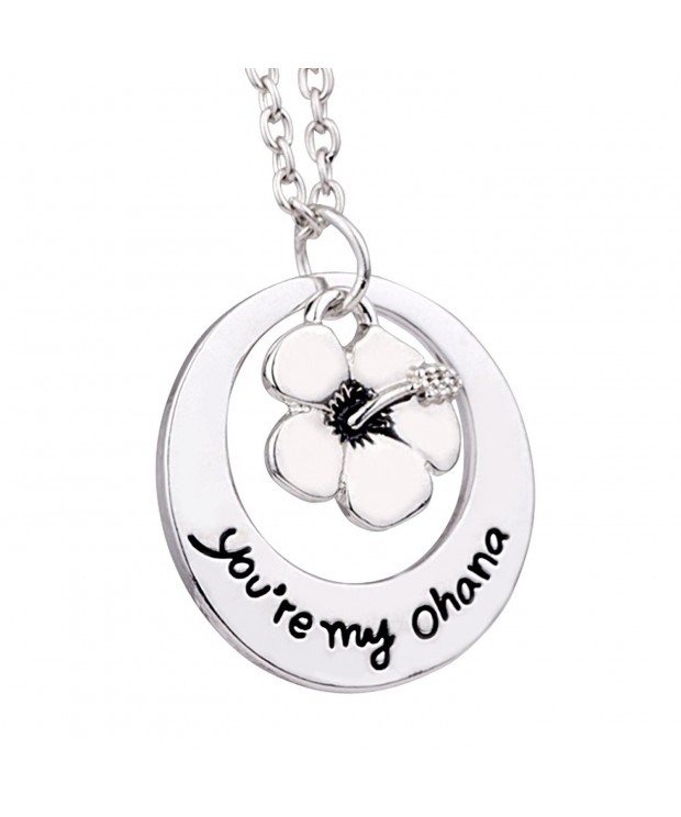 Family Friends Necklace Flower Pendant