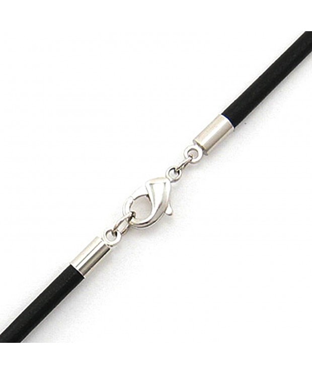 Black Leather Cord Necklace Choker