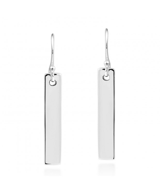 Modern Rectangle Fashion Sterling Earrings