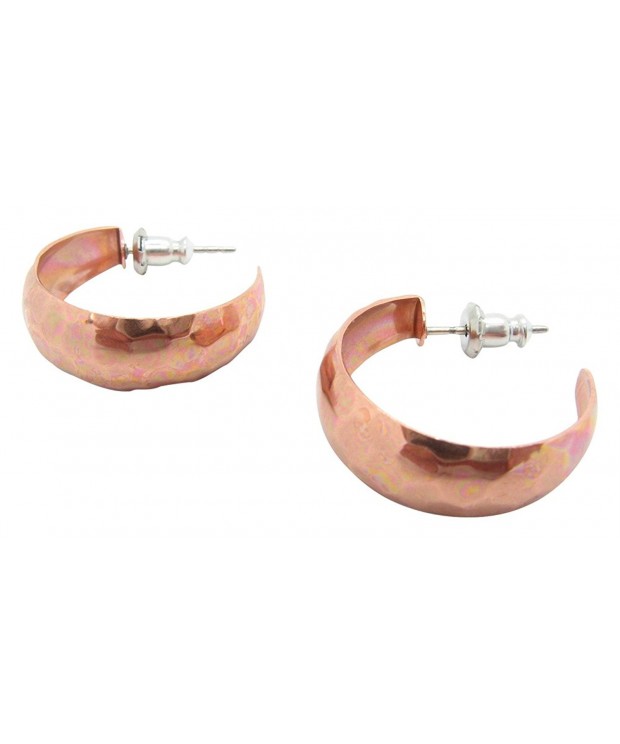 Copper Hoop Earrings CE078 diameter