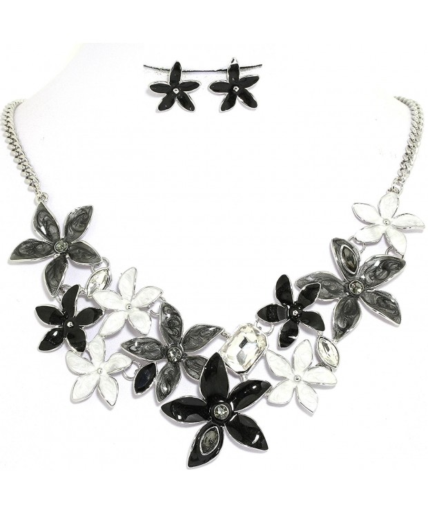 AnsonsImages Flower Multi Necklace Earrings