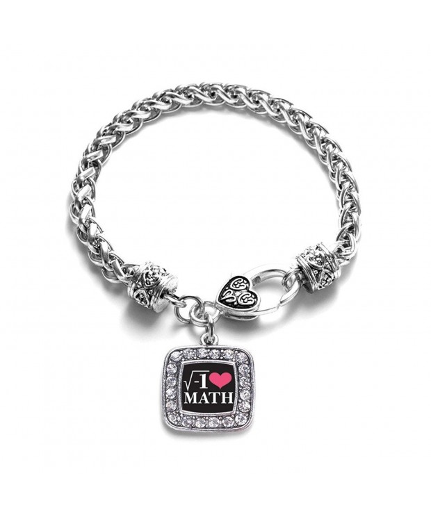 Mathematician Classic Silver Crystal Bracelet