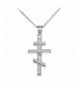 Sterling Russian Orthodox Pendant Necklace