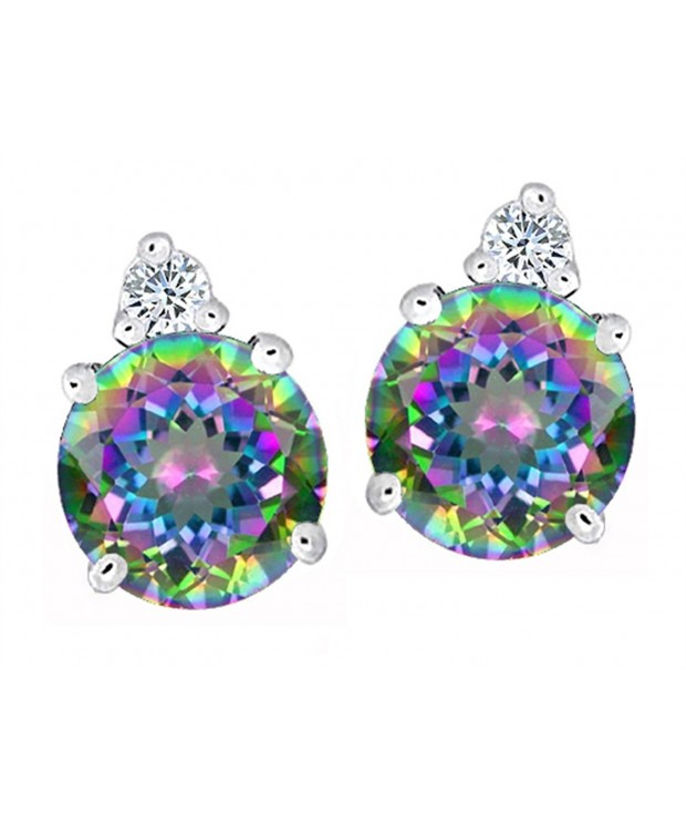 Star Rainbow Mystic Earrings Sterling