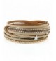 Jenia Multi layer Leather Bracelet Magnetic