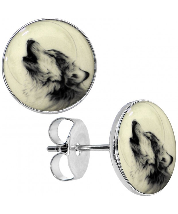Body Candy Stainless Howling Earrings