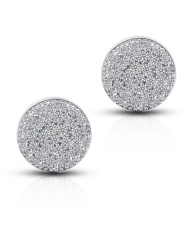 Half Ball CZ Stud Earrings