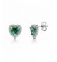 BERRICLE Rhodium Sterling Zirconia Earrings