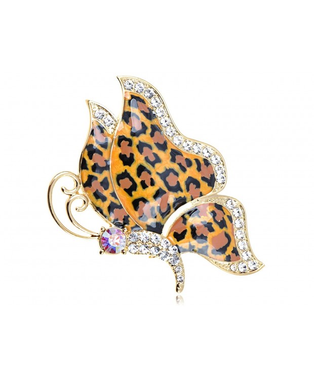 Alilang Crystal Colored Rhinestones Butterfly