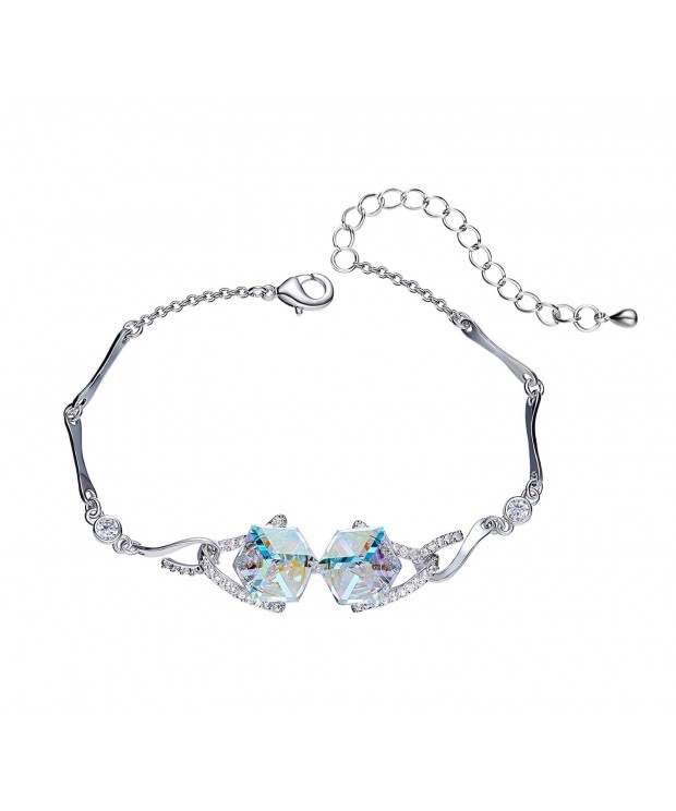 Appmax Platinum Bracelet Girls Made Swarovski