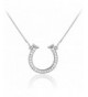 Sterling Silver Horseshoe Necklace Inches