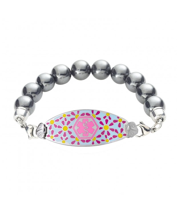 Divoti Engraved Bracelet Magnetic Pink 7 5