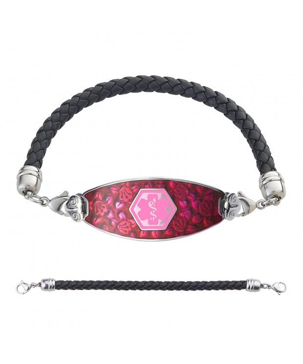 Divoti Engraved Blooming Bracelet Pink 6 5