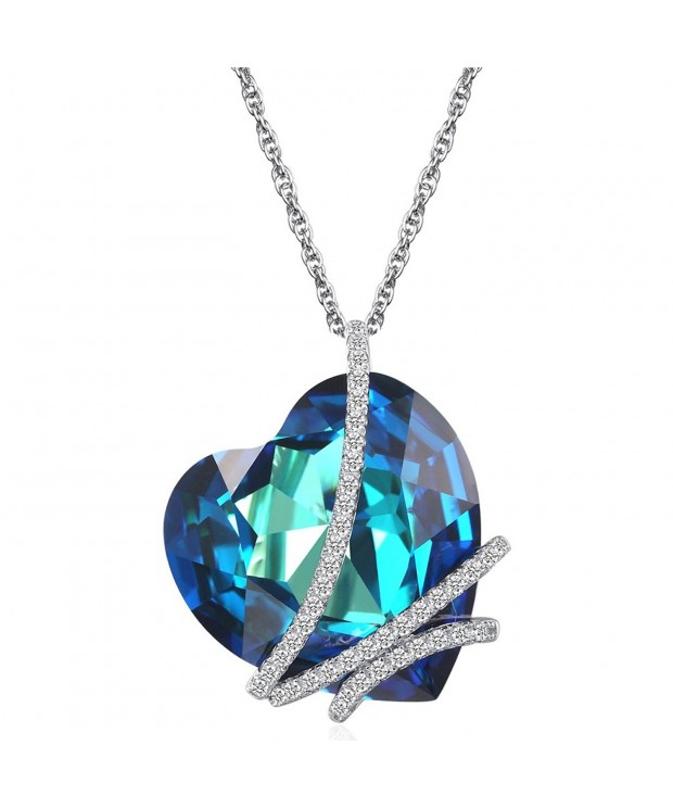 Caperci Sterling Pendant Necklace Swarovski