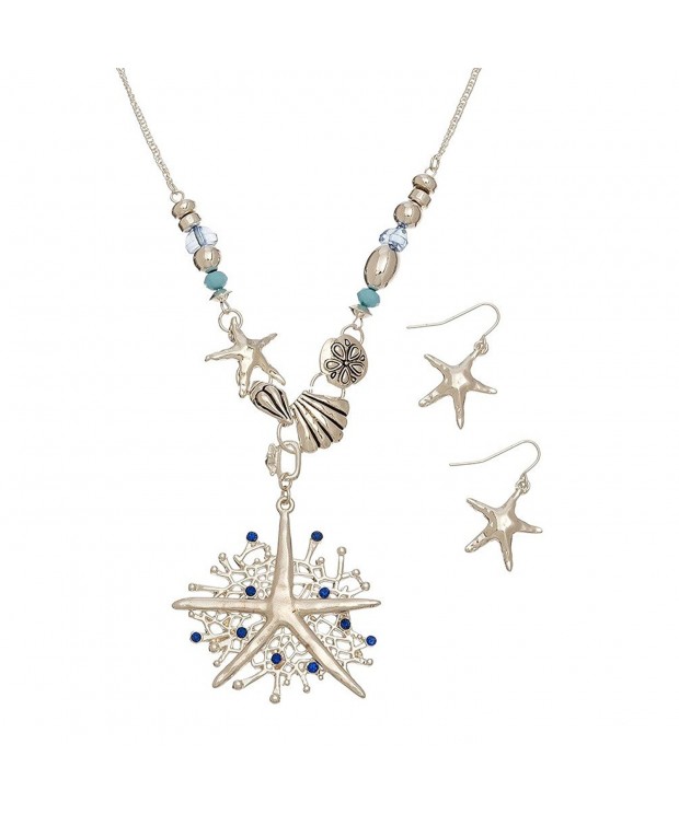 Starfish Fashion Jewelry Necklace Earring