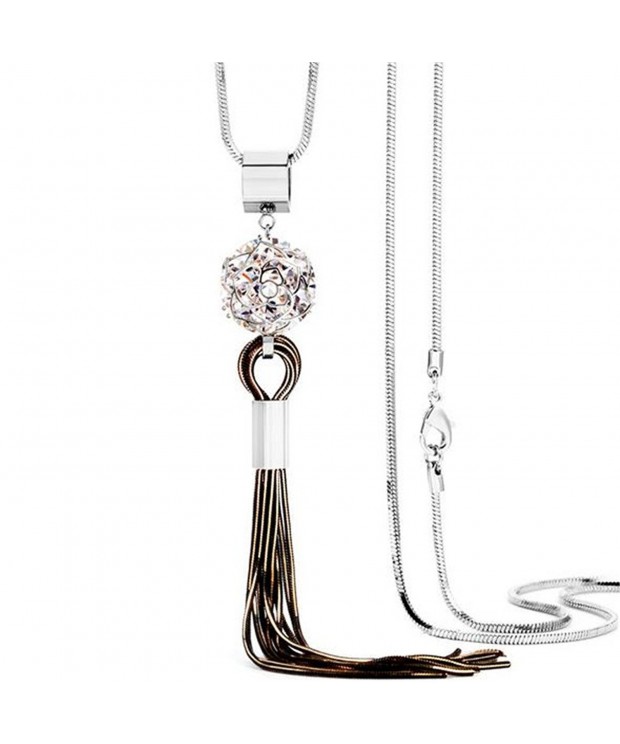 Z Jeris Fashion Jewelry Rhinestone Necklace