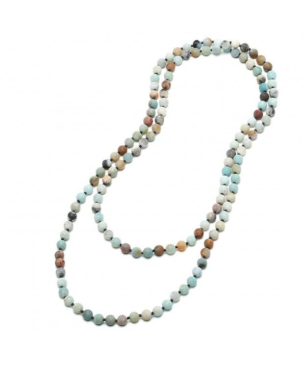 Natural Amazonite Endless Necklace Handmade