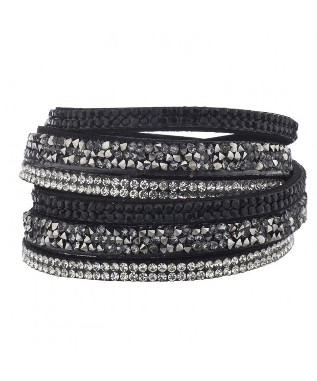 Lux Accessories Cluster Crystal Bracelet