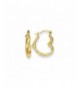 Gold Heart Shaped Hollow Earrings