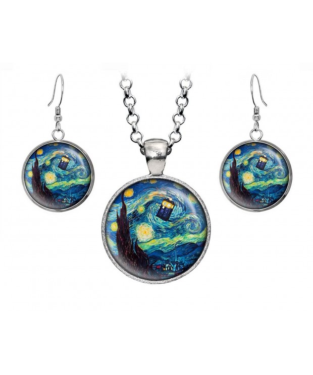 Pendant Necklace Earrings Gallifrey Presents