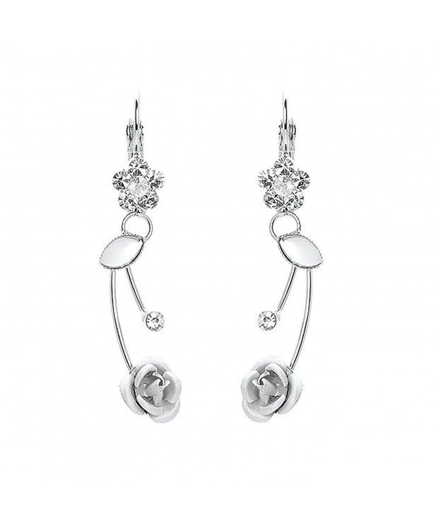 Glamorousky Elegant Earrings Austrian Crystals