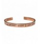 Heart Hand Stamped Copper Bracelet
