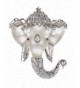 Alilang Silvery Crystal Rhinestones Elephant