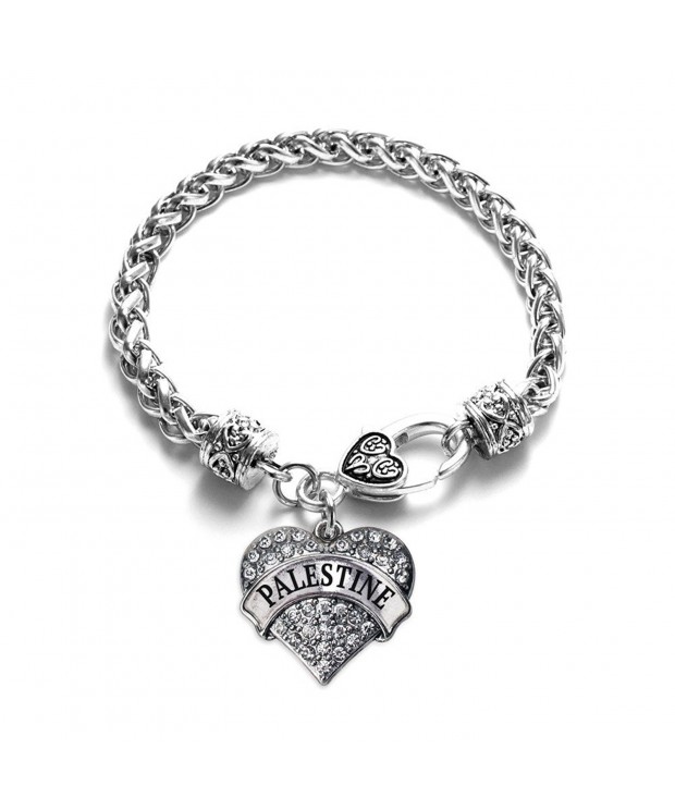 Palestine Bracelet Silver Lobster Crystal