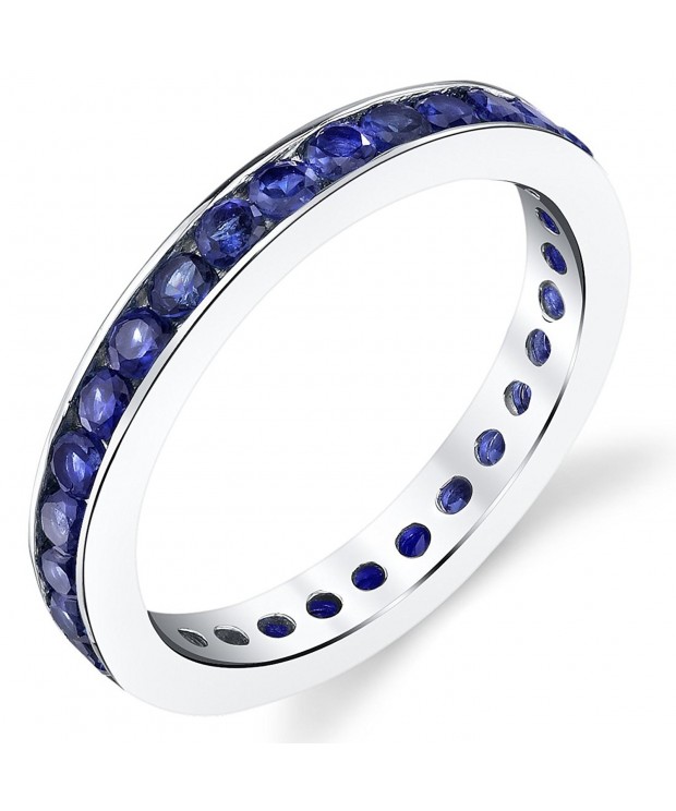Carats Created Sapphire Eternity Sterling