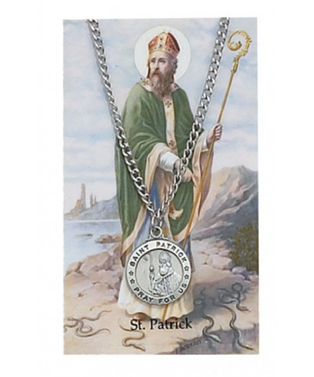 Patrick 4 inch Pewter Pendant Prayer