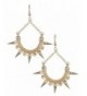 Stylish Silver Spike Dangle Earrings