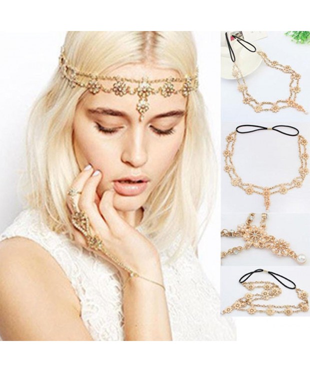 Baishitop Tassel Stretch Headband Crystal