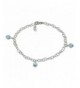 SilberDream anklet frosted Sterling SDF011H