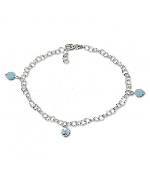 SilberDream anklet frosted Sterling SDF011H