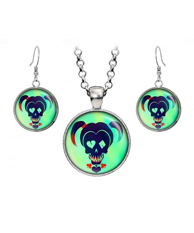 Suicide Pendant Necklace Earrings Presents