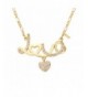 MANZHEN Initial Scription Romance Necklace